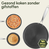Pannenkoekenpan Honey - Keramische coating - 32 cm - PFAS-vrij - RVS
