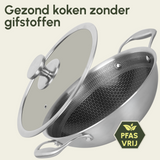 Kookpan Honey - Keramische coating - 24 cm - PFAS-vrij - RVS