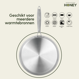Pannenkoekenpan Honey - Keramische coating - 32 cm - PFAS-vrij - RVS