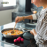 Koekenpan Honey - Keramische coating - 20 cm - PFAS-vrij - RVS